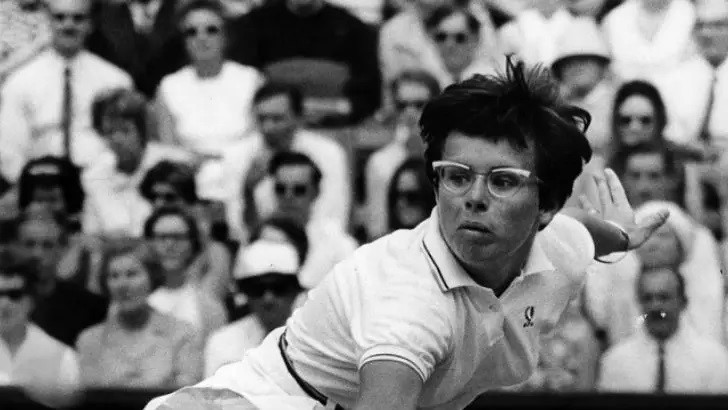 female tennis star Billie Jean King