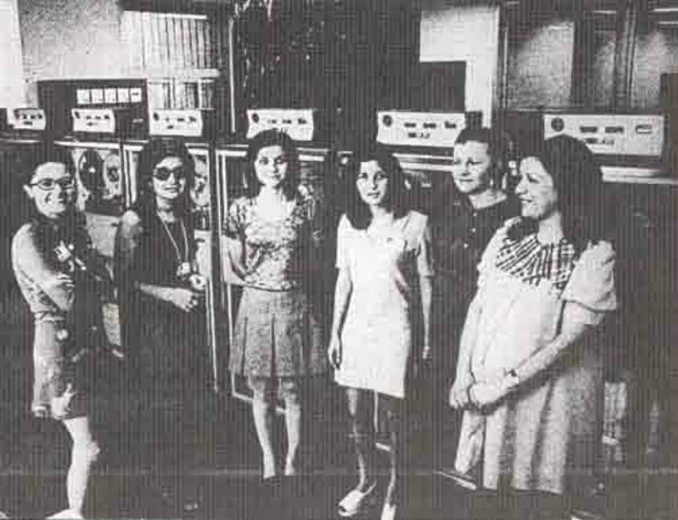 Girls at Radio office, 1970s