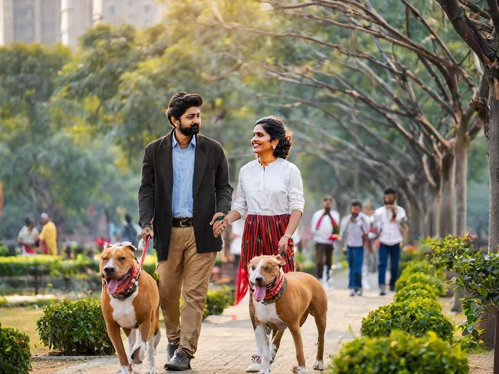 Chandigarh people walking
