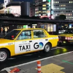 Toyota Crown Comfort taxi in Tokyo, Japan