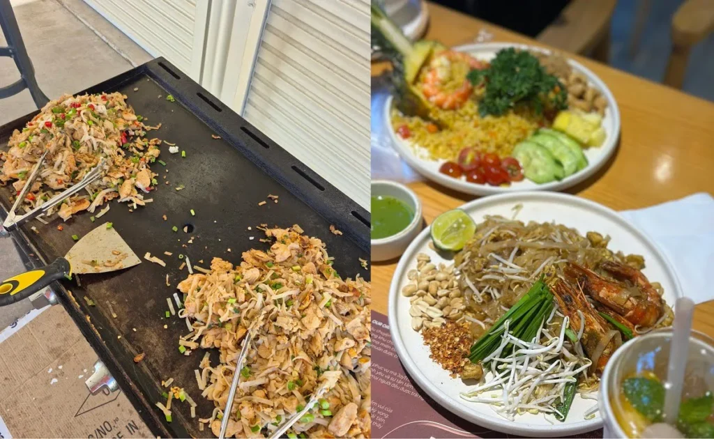 famous pad thai dish
